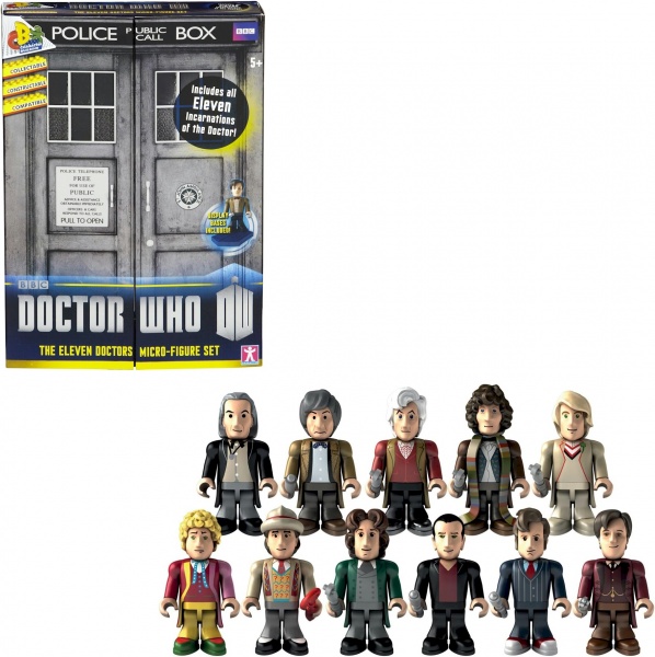Doctor Who Character Building The Eleven Doctors Micro Figure Anniversary Set